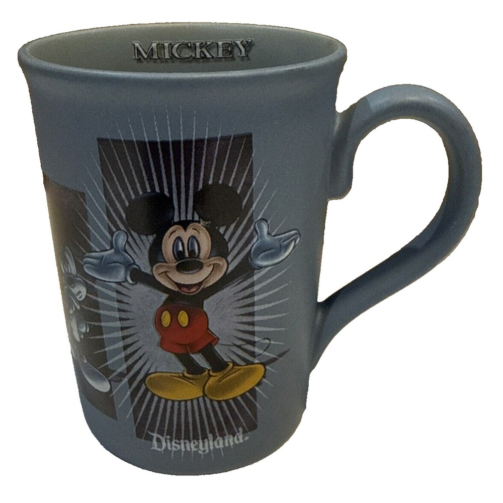 Disneyland Mickey Mouse Gray Coffee Mug 5 Pictures Of Mickey